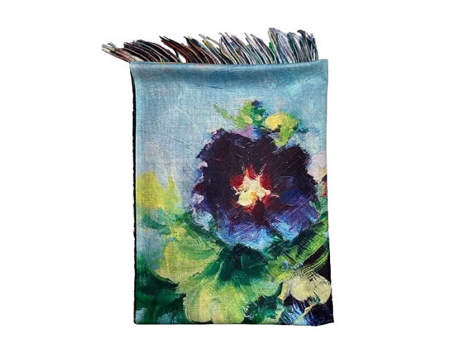 V. van Gogh paveikslo motyvais  dvipusė kašmyro skara šalis 